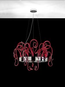 lampadario bianco cucina cameretta cristallo camera murano gocce globo led neon rosso sospensione soggiorno vetro luci fili