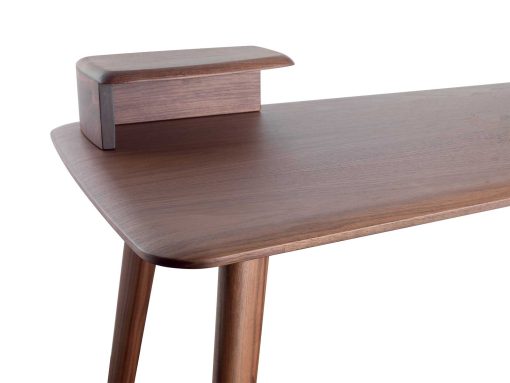 Scrittoio console made in Italy in legno massello di noce Canaletto. Vendita online di mobili design made in Italy con consegna a domicilio gratuita.