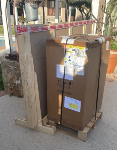 Carton et caisse en bois livrés à destination