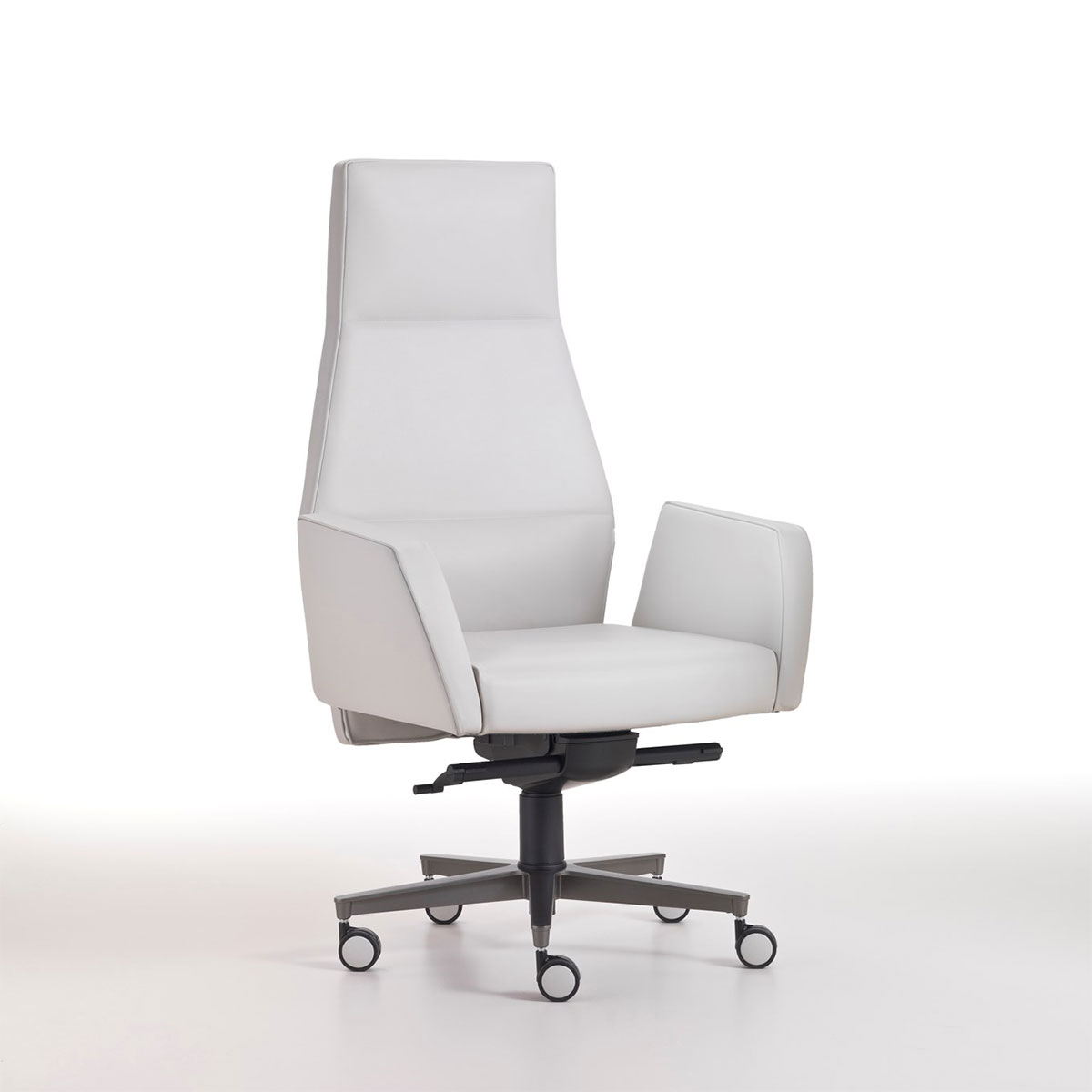 Kefa fauteuil de direction en cuir blanc