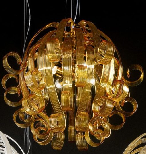 sospensione vetro di Murano lampadario contemporaneo Murano acquisto online design vetro soffiato nero rosso arancio cristallo turchese ambra bianco celeste