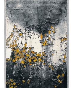 Tappeto Gabrielle 491E/Q13 texture nera grigia oro