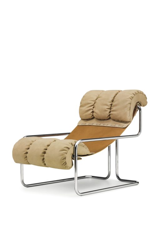 Due colori per un'armonia o un contrasto originali. Tucroma è una lussuosa chaise longue in pelle e acciaio cromato di Guido Faleschini. Consegna gratuita.
