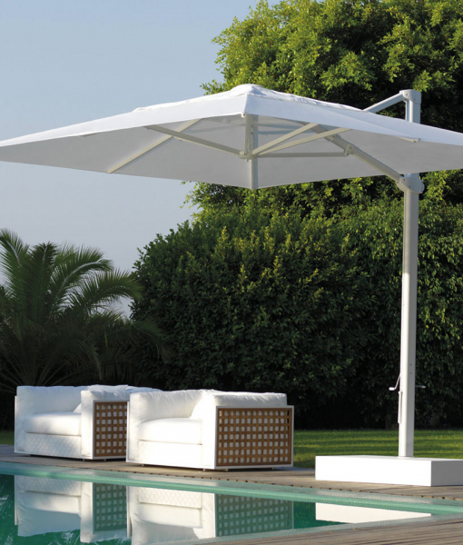 Vier voor kwaliteit Atene 3x4 decentralized parasol - Shop Online | Italy Dream Design